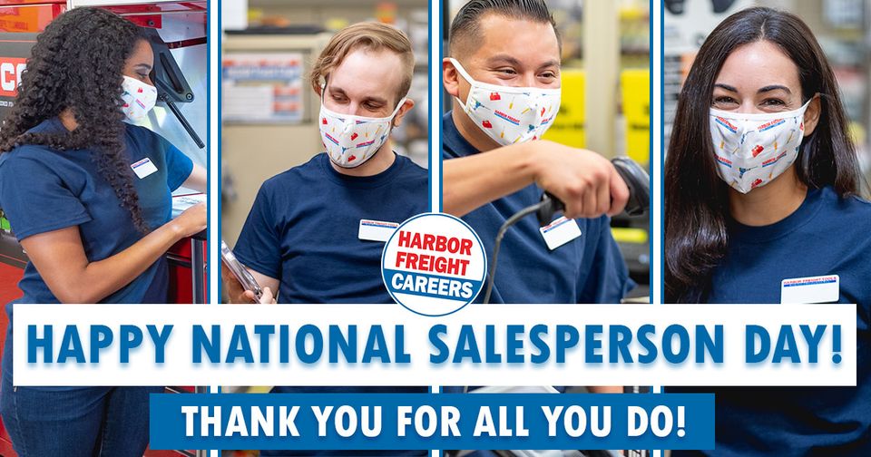 Happy National Salesperson Day! Harbor Freight Careers