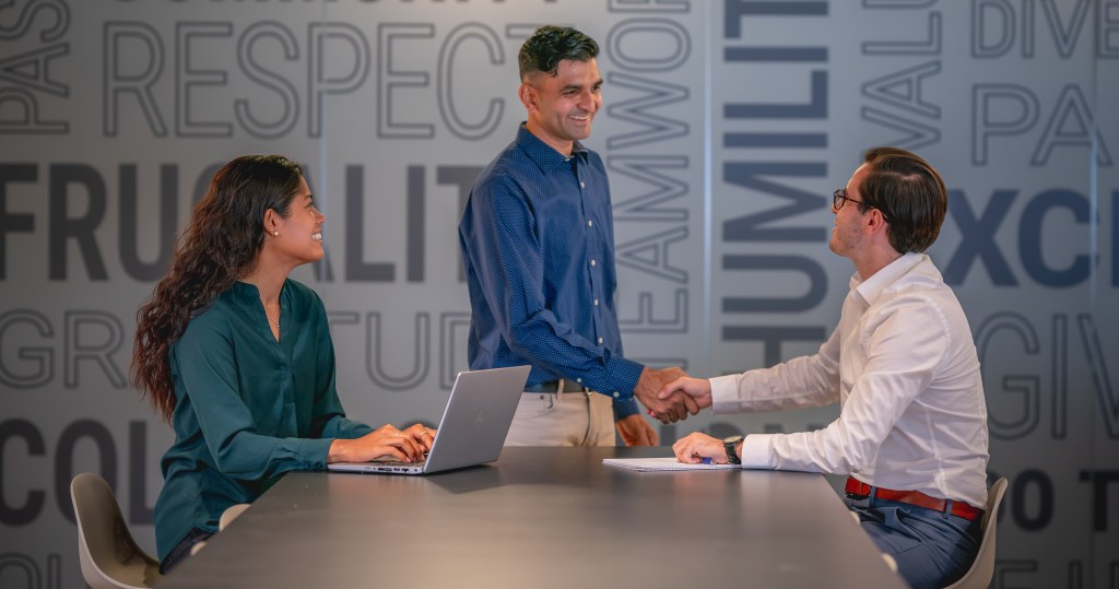 Group Of Active Senior People Talking After Training Stock Photo